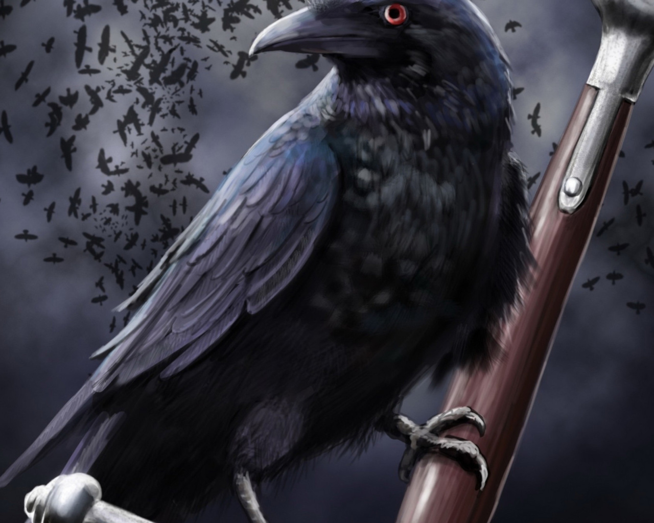 Raven wallpaper 1280x1024