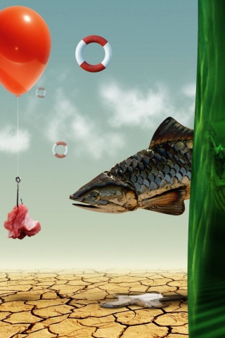 Das Fish Fantasy Wallpaper 320x480