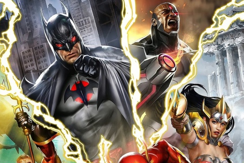 Das Justice League: The Flashpoint Paradox Wallpaper 480x320