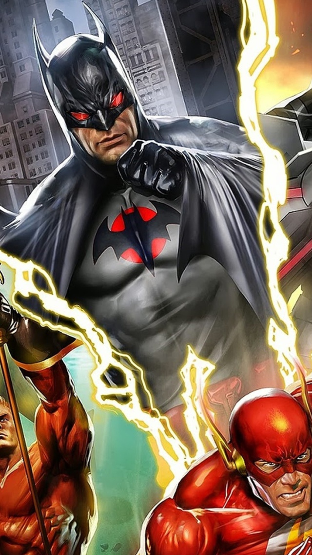 Justice League: The Flashpoint Paradox wallpaper 640x1136