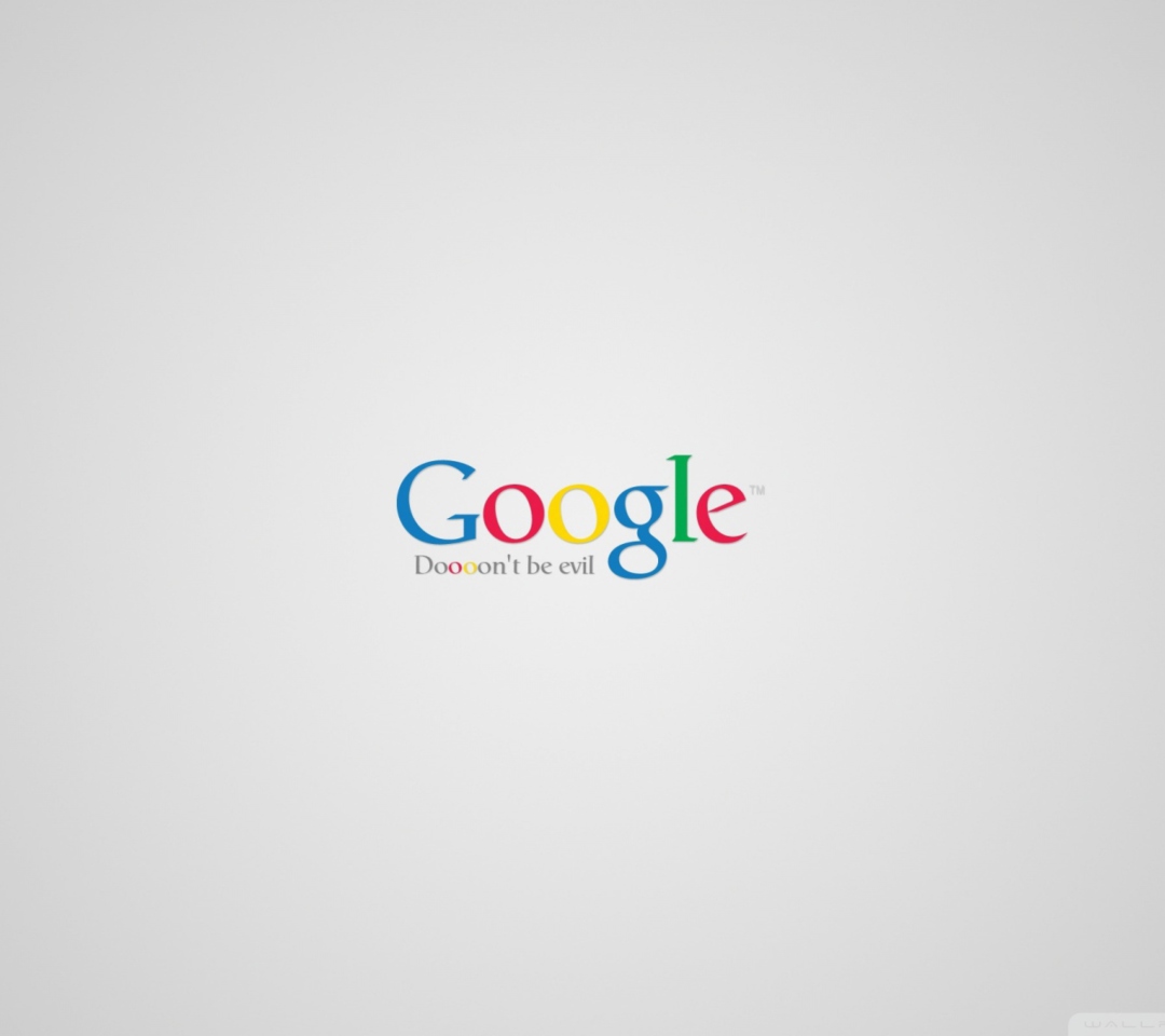 Google - Don't be evil wallpaper 1080x960