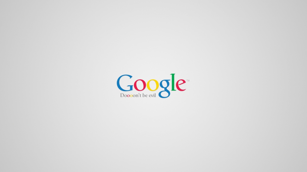 Fondo de pantalla Google - Don't be evil 1280x720