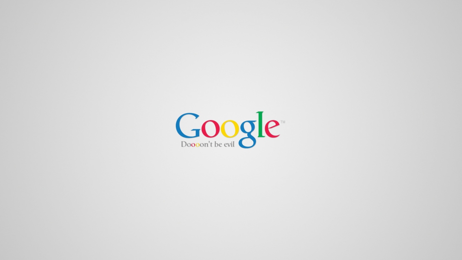 Fondo de pantalla Google - Don't be evil 1600x900