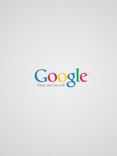 Обои Google - Don't be evil 240x320