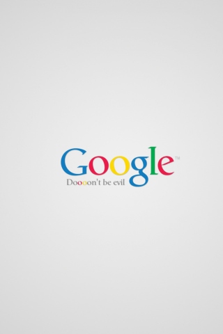 Das Google - Don't be evil Wallpaper 320x480