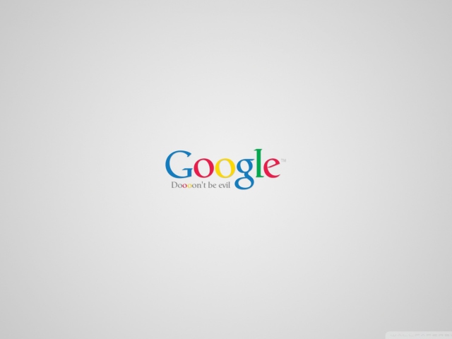 Fondo de pantalla Google - Don't be evil 640x480