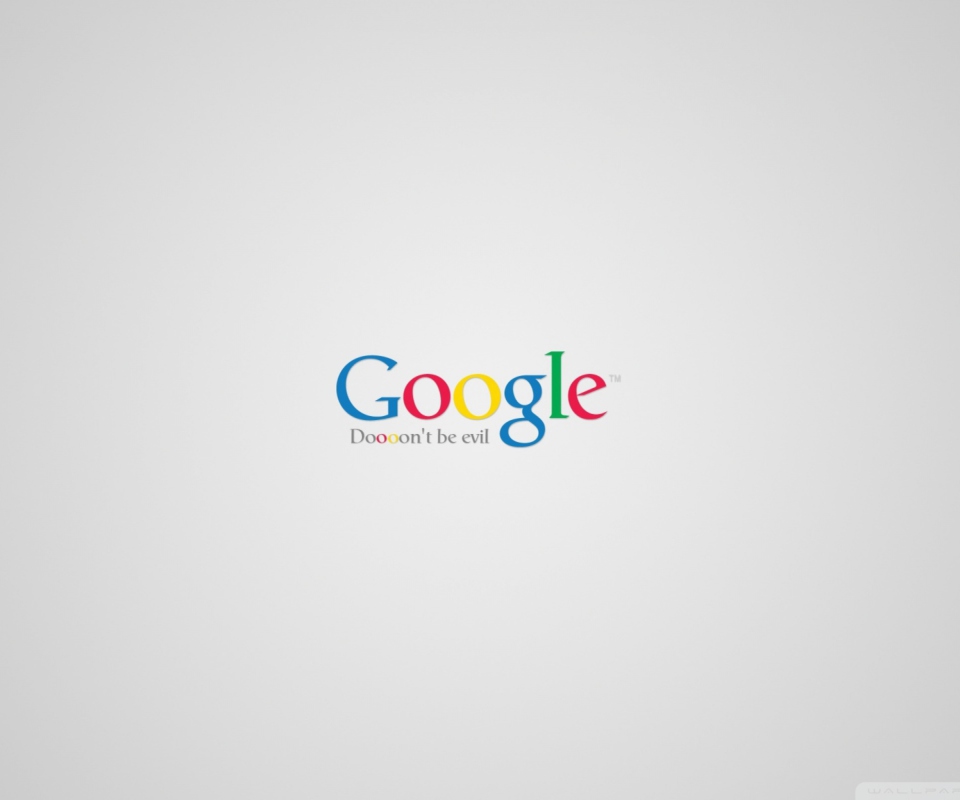 Fondo de pantalla Google - Don't be evil 960x800