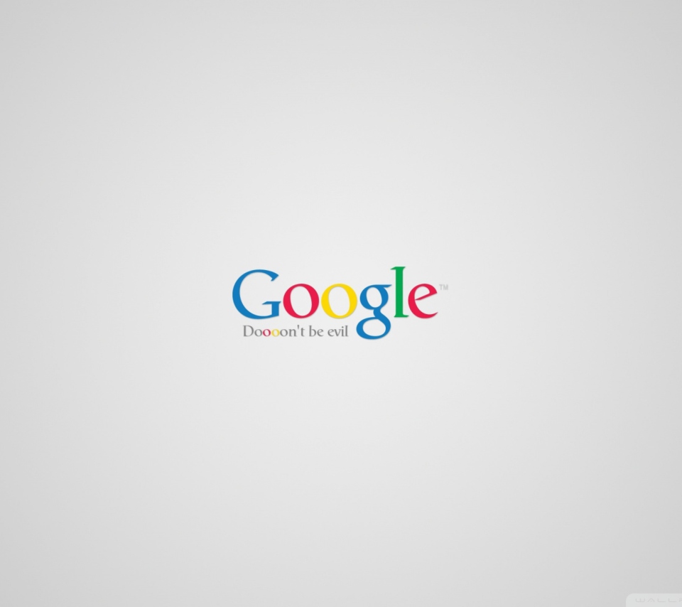 Google - Don't be evil wallpaper 960x854