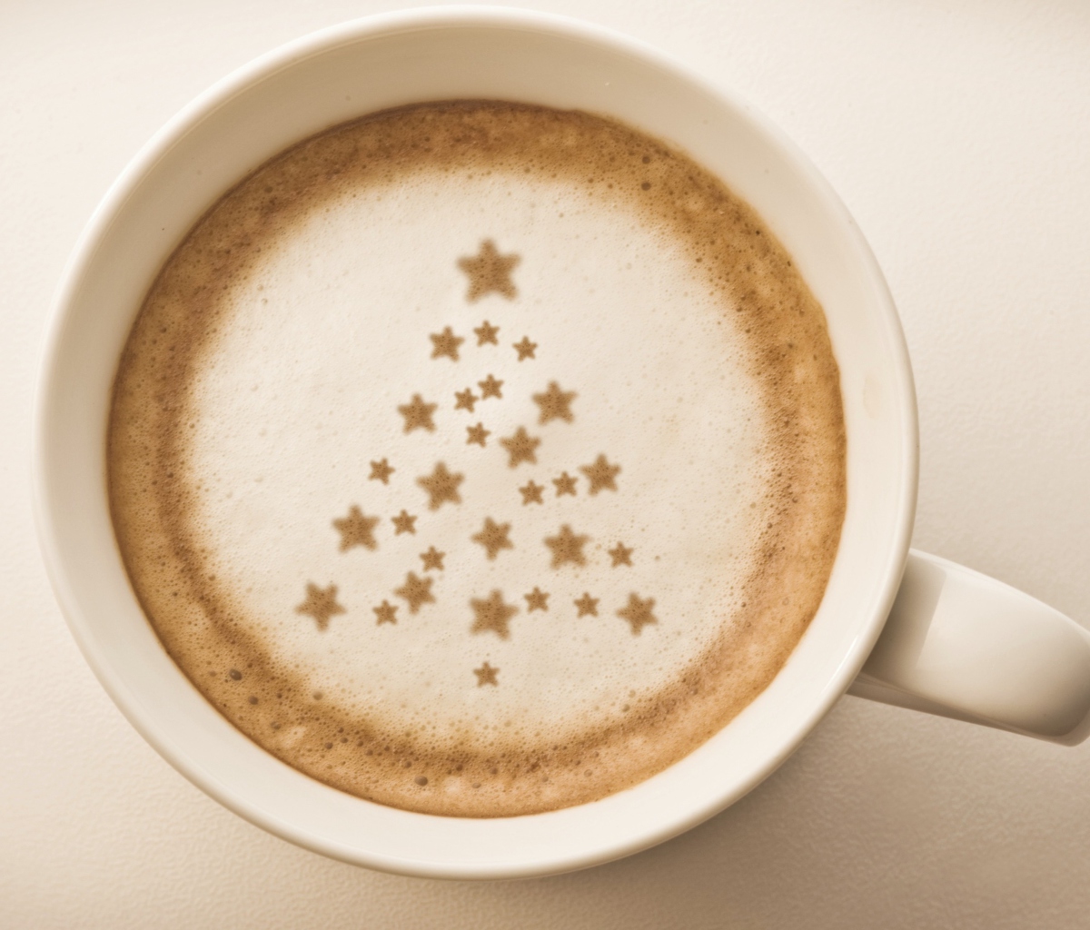 Christmas Cappuccino wallpaper 1200x1024