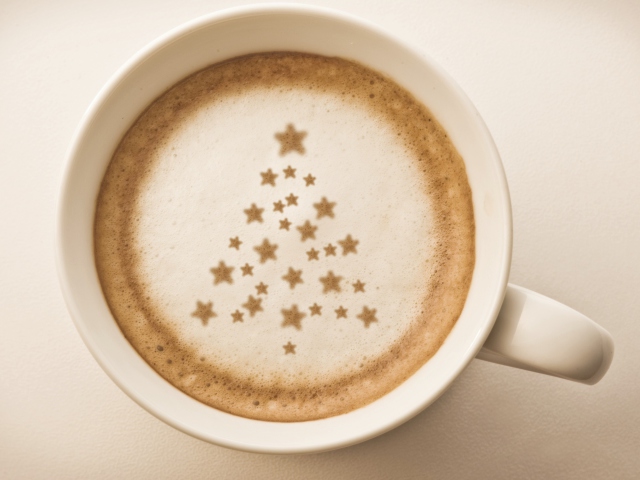 Das Christmas Cappuccino Wallpaper 640x480