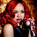 Fondo de pantalla Rihanna Singing 128x128