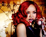 Обои Rihanna Singing 176x144