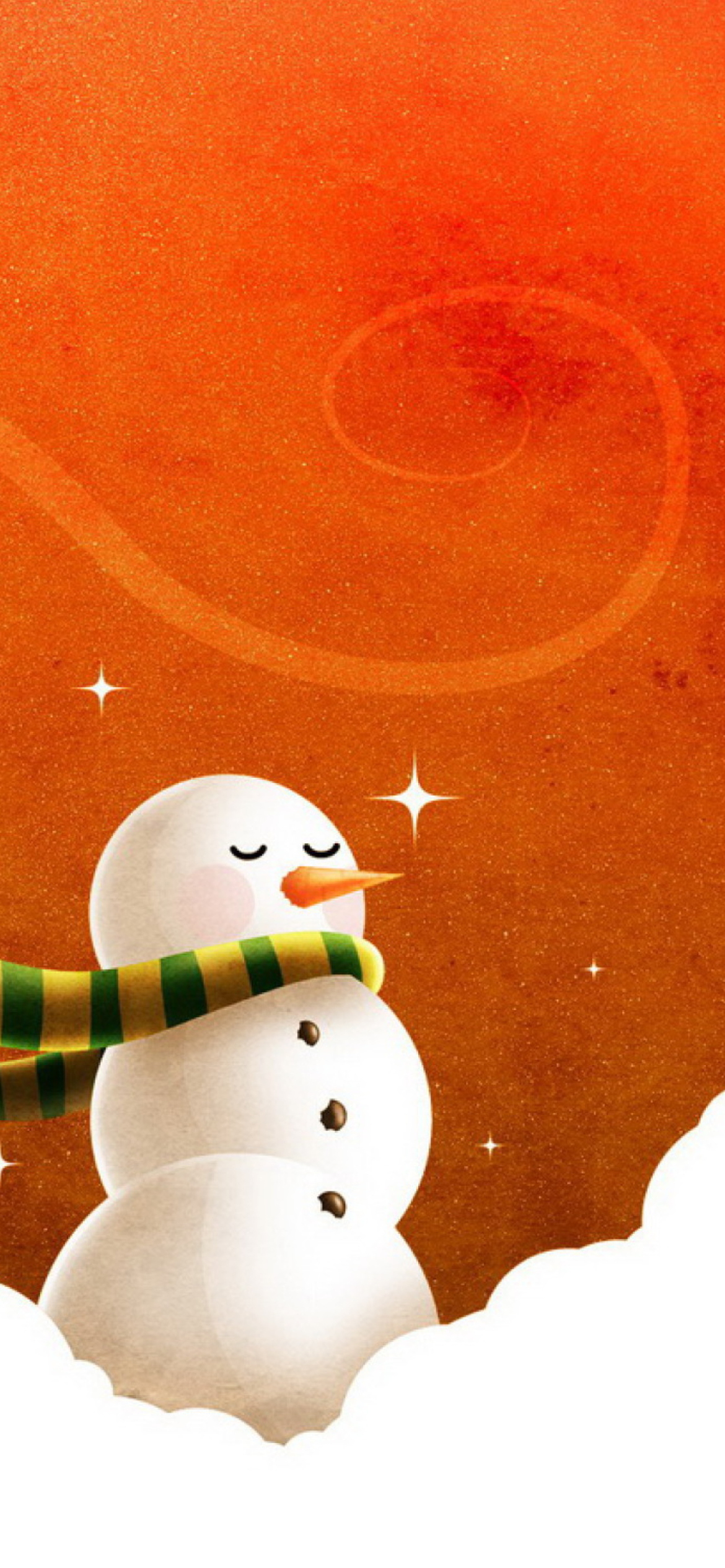 Snowman wallpaper 1170x2532