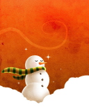 Das Snowman Wallpaper 128x160