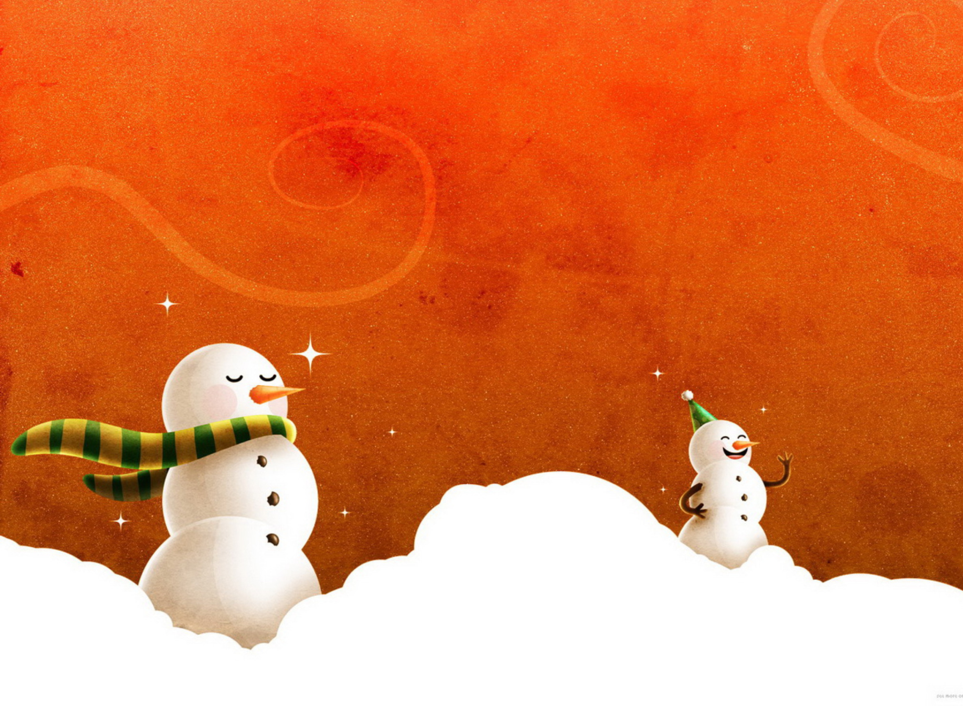 Das Snowman Wallpaper 1920x1408