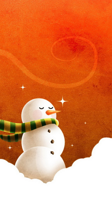 Snowman wallpaper 360x640