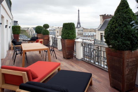 Best Balcony In Paris wallpaper 480x320