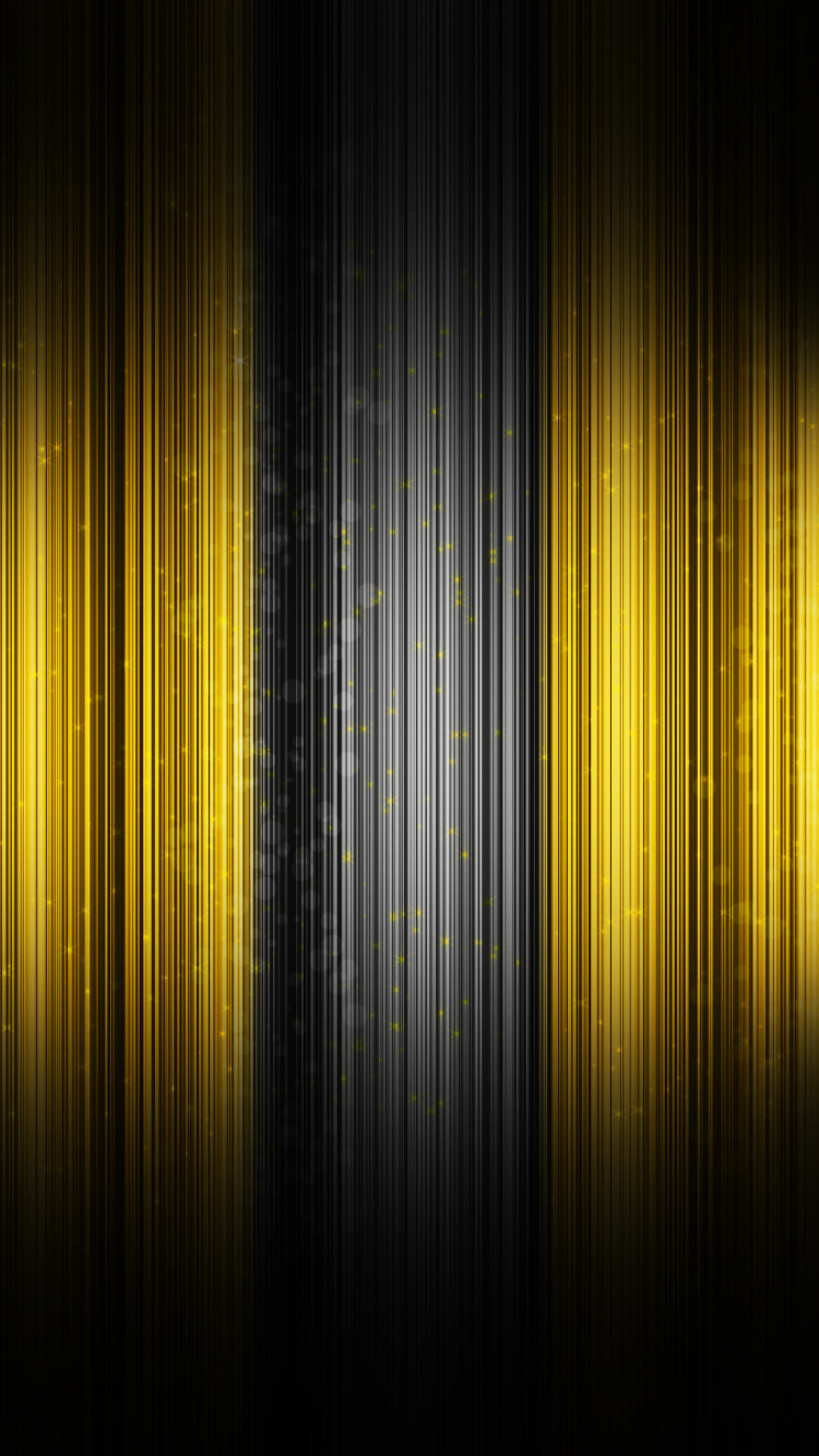 Sfondi Yellow Lines Pattern 750x1334