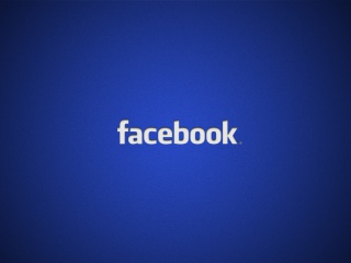 Das Facebook Logo Wallpaper 320x240