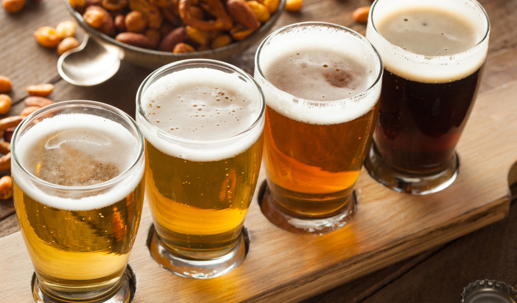 Beer Tasting wallpaper 1024x600