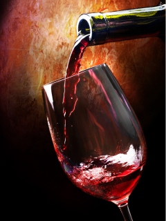 Das Bottle Of Wine Wallpaper 240x320