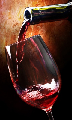 Das Bottle Of Wine Wallpaper 240x400