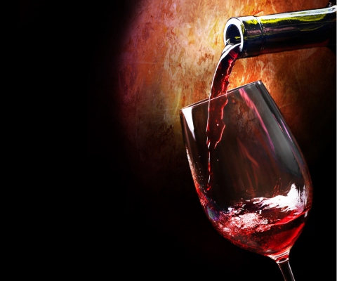 Das Bottle Of Wine Wallpaper 480x400