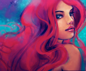 Redhead Girl Painting screenshot #1 176x144