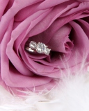 Sfondi Engagement Ring In Pink Rose 128x160