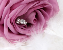 Das Engagement Ring In Pink Rose Wallpaper 220x176