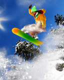 Snowboard Freeride wallpaper 128x160