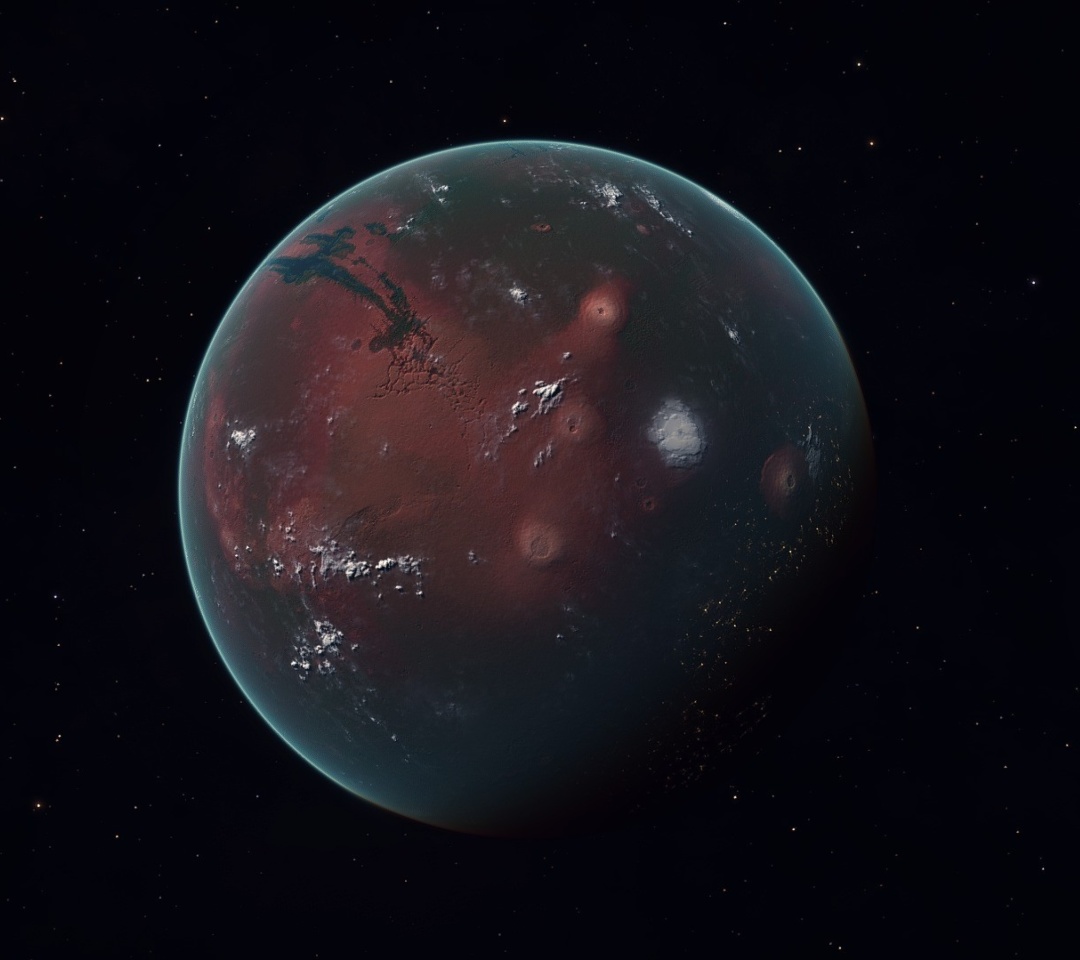 Fondo de pantalla Mars Planet 1080x960