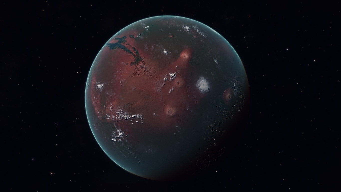 Sfondi Mars Planet 1366x768
