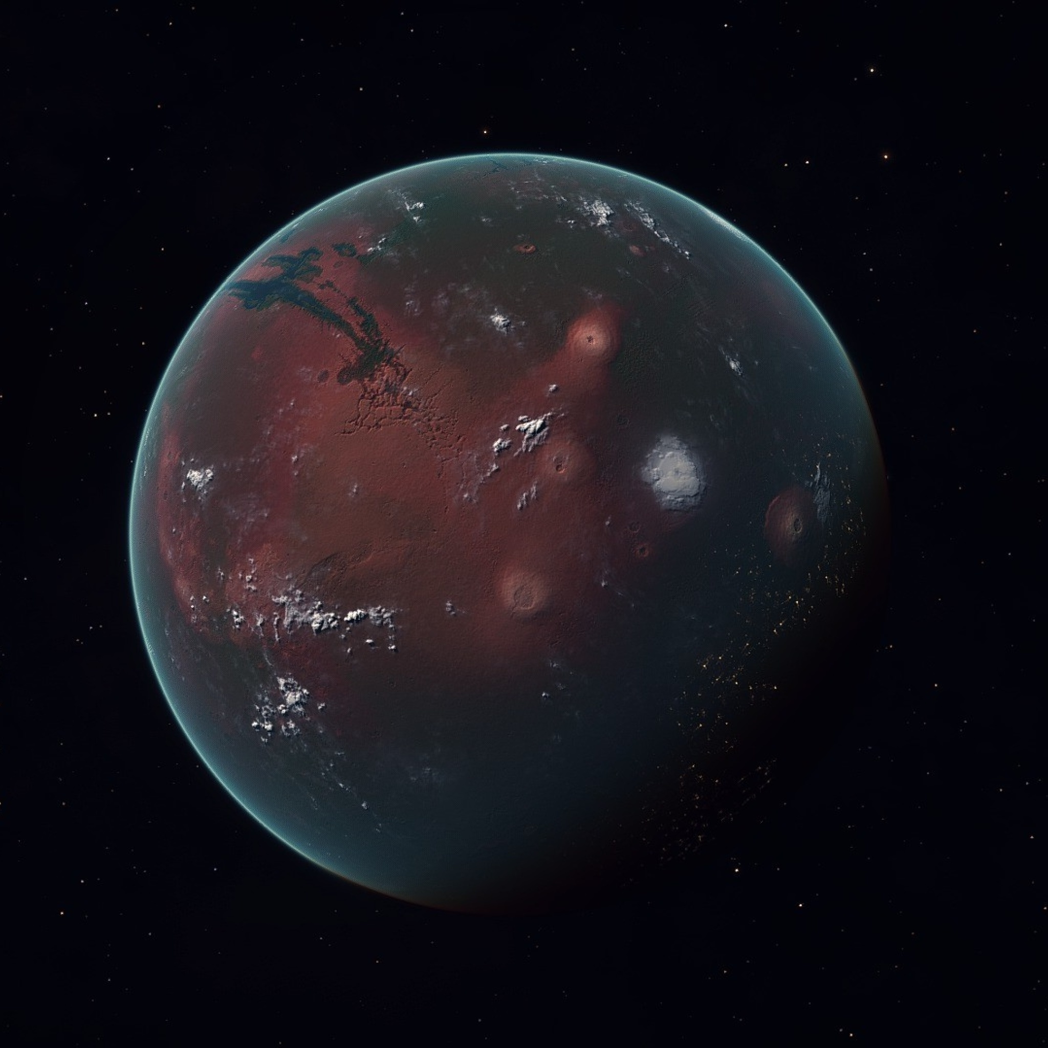 Sfondi Mars Planet 2048x2048