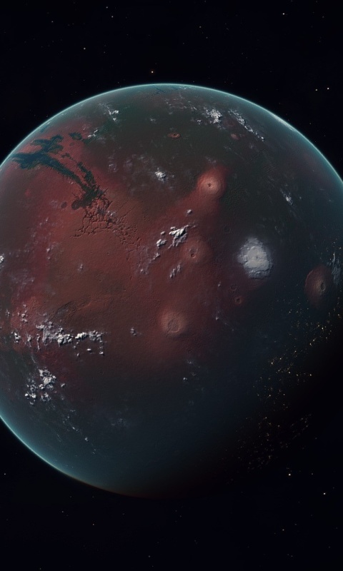 Sfondi Mars Planet 480x800