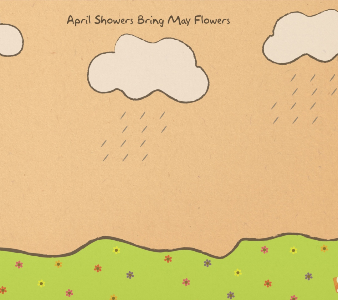 April Showers Bring More Flowers wallpaper 1080x960