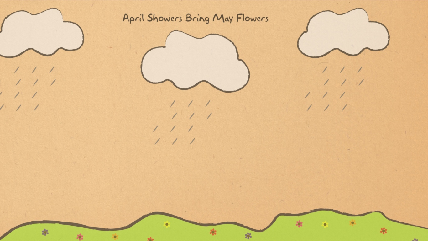 Screenshot №1 pro téma April Showers Bring More Flowers 1366x768