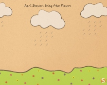Das April Showers Bring More Flowers Wallpaper 220x176