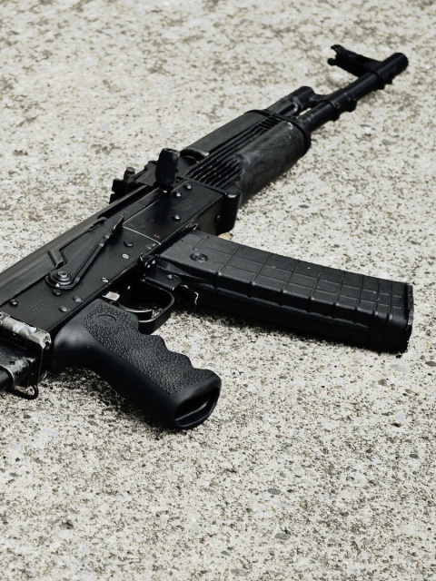 Обои Rifle Saiga 480x640