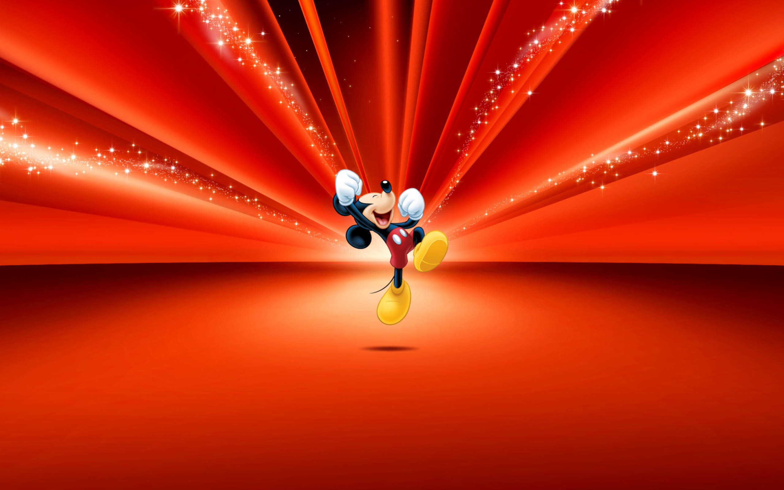 Sfondi Mickey Mouse Disney Red Wallpaper 2560x1600