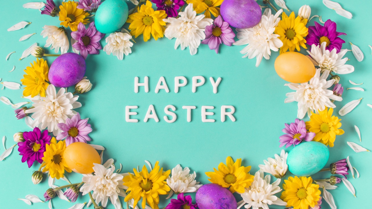 Das Happy Easter Celebrate Wallpaper 1280x720