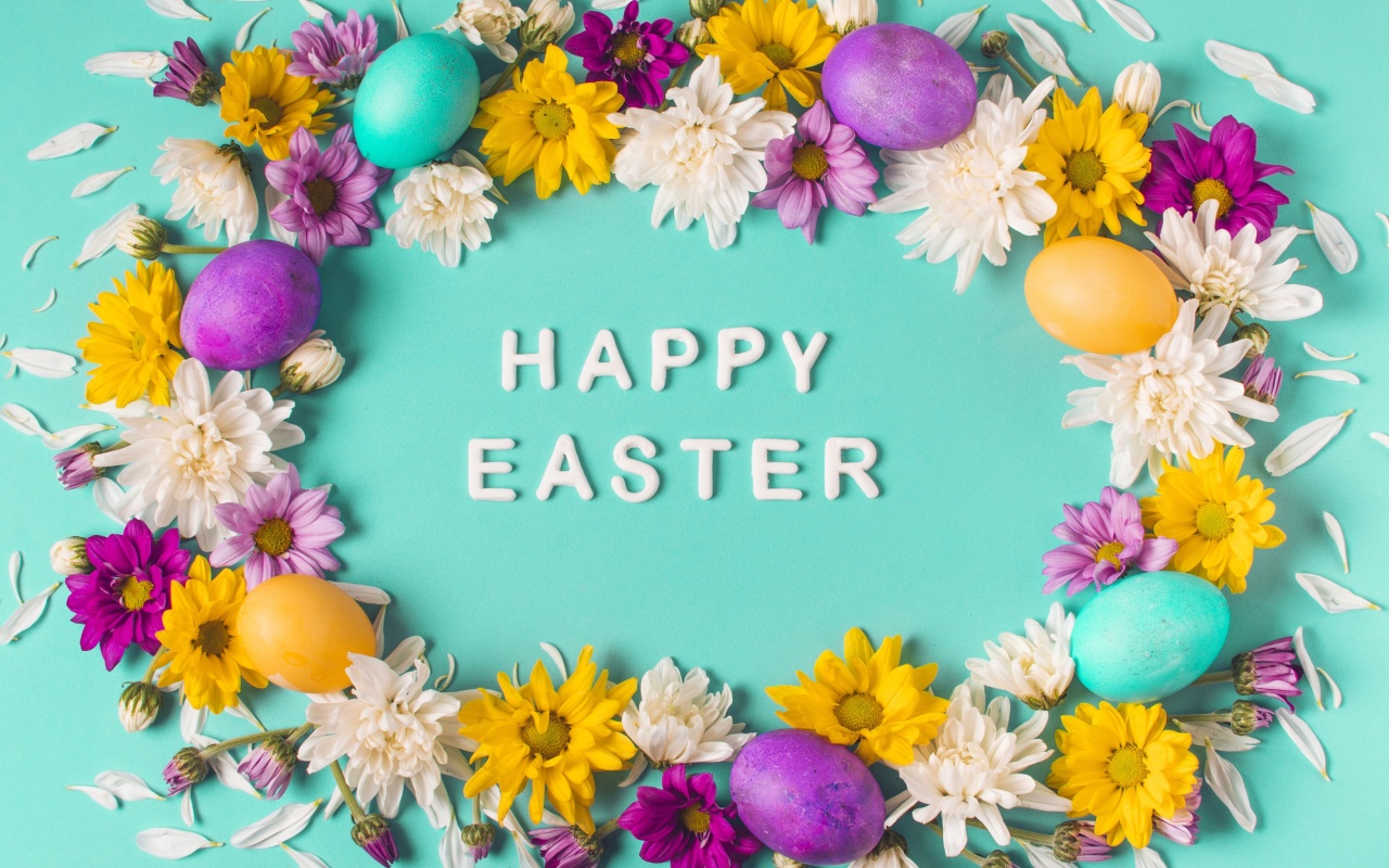 Das Happy Easter Celebrate Wallpaper 1280x800