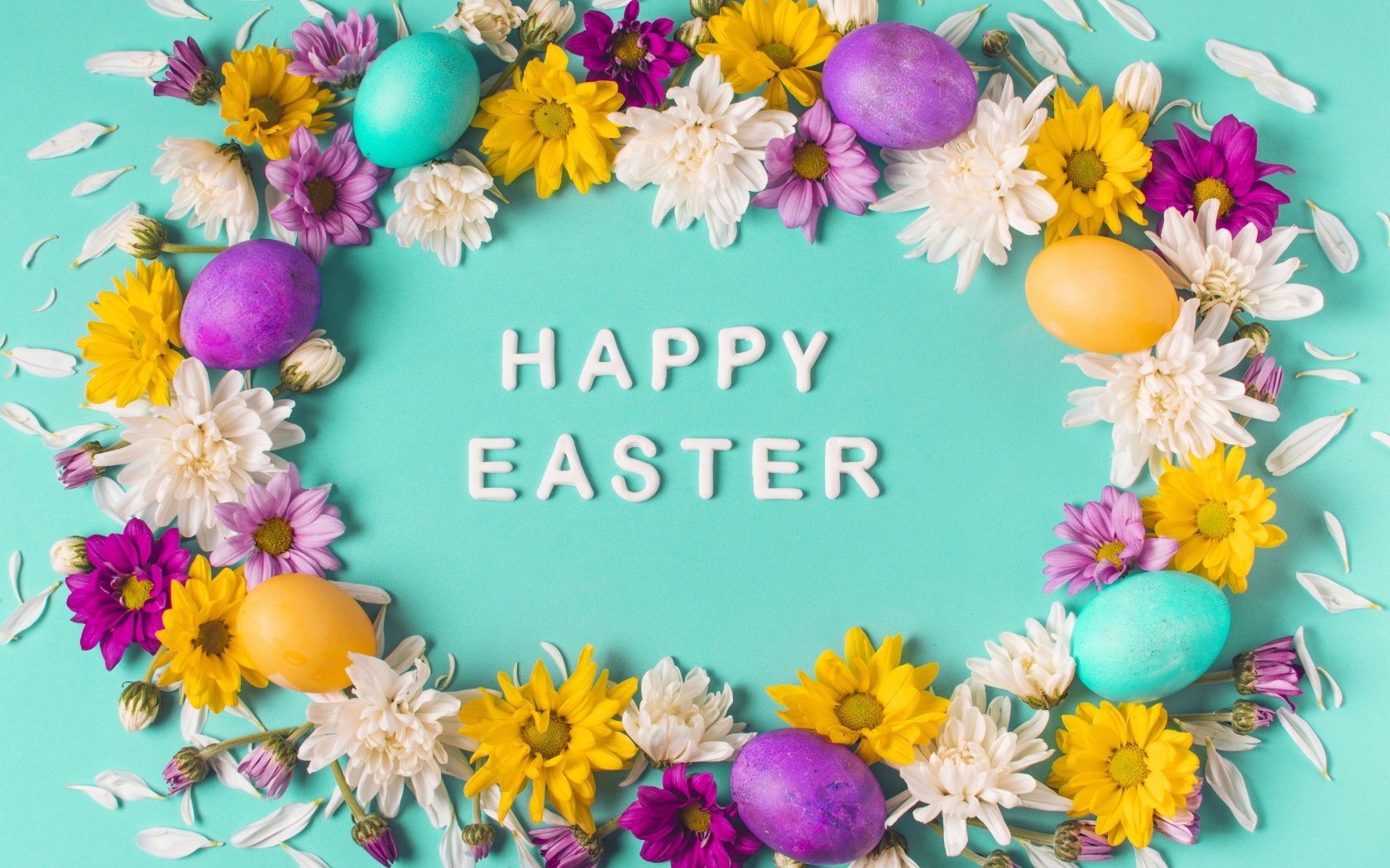 Das Happy Easter Celebrate Wallpaper 1680x1050