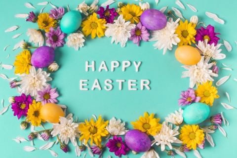 Fondo de pantalla Happy Easter Celebrate 480x320