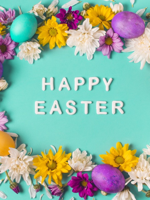Das Happy Easter Celebrate Wallpaper 480x640