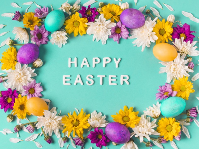 Обои Happy Easter Celebrate 640x480