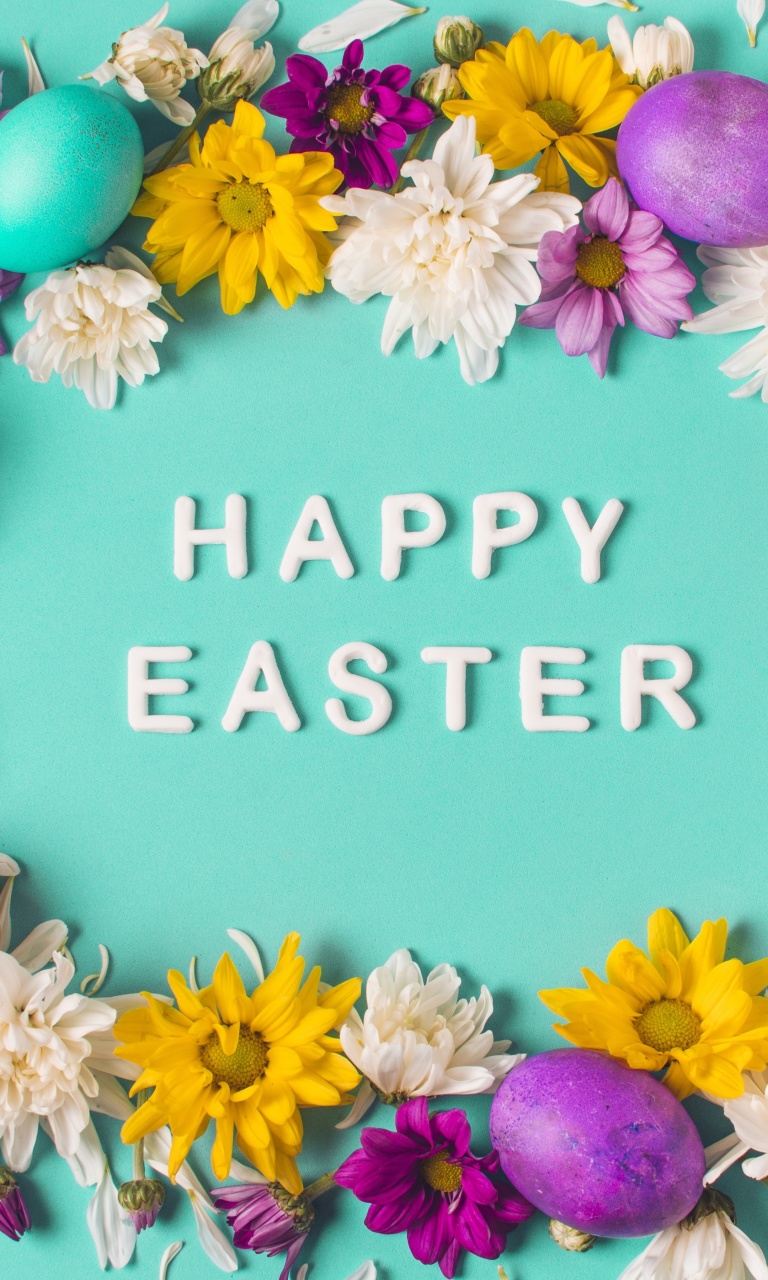 Das Happy Easter Celebrate Wallpaper 768x1280