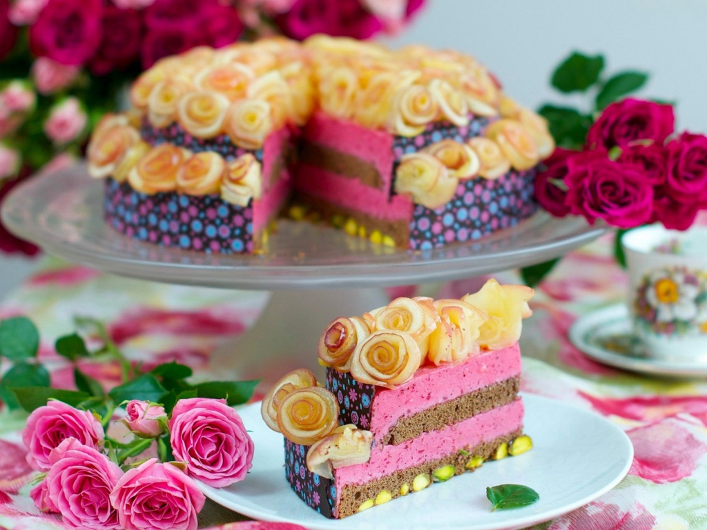 Обои Amazing Bright Cake 1024x768