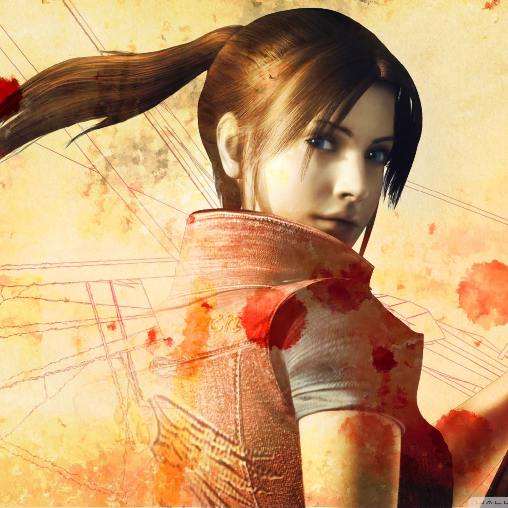 Das Resident Evil Claire Redfield Wallpaper 1024x1024