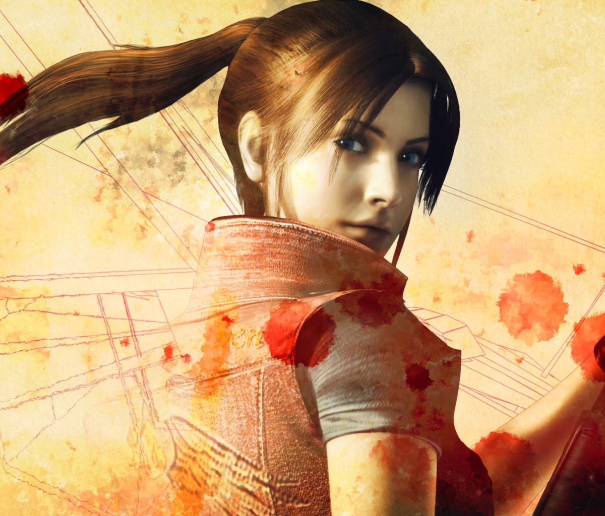 Resident Evil Claire Redfield wallpaper 1200x1024